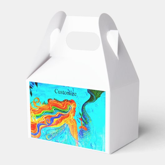 Regenbogenhaar Meerjungfrau Geschenkschachtel (Vorderseite)