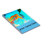 Regenbogenhaar-Meerjungfraunotizbuch Notizblock (Rechte Seite)