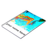 Regenbogenhaar-Merkzettel Notizblock (Linke Seite)