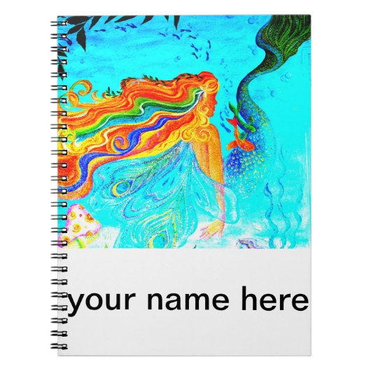 Regenbogenhaar-Merkzettel Notizblock (Vorderseite)