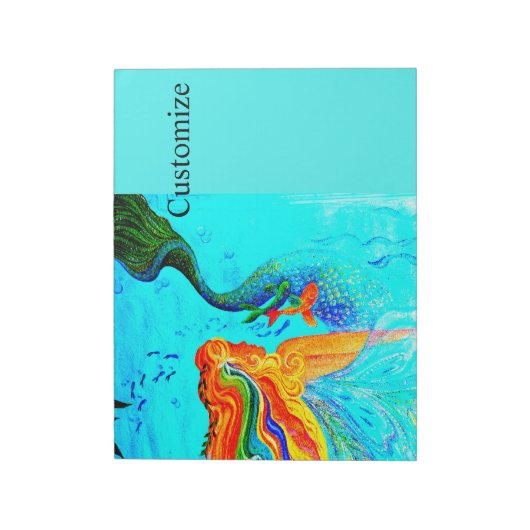 Regenbogenhaar Notizblock (Rotiert)