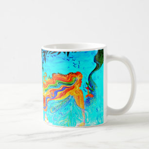 Regenbogenhaarmeerjungfrau-Kaffee-Tasse Kaffeetasse