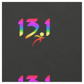 RegenbogenHalbmarathon 13,1 Stoff (Nahaufnahme)