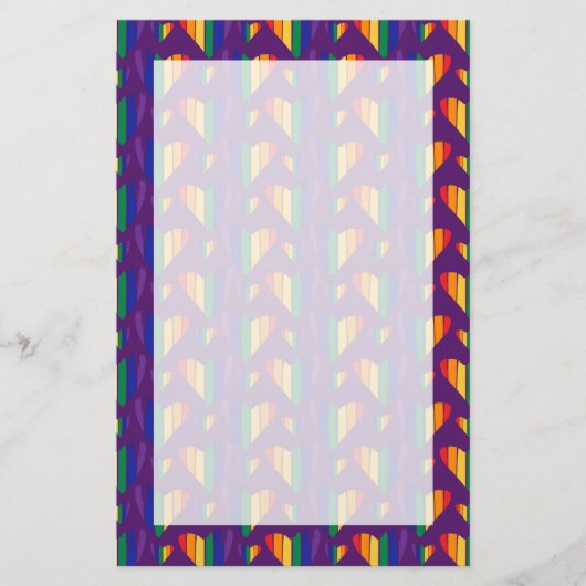 Regenbogenhalbmesser Briefpapier (Vorderseite)