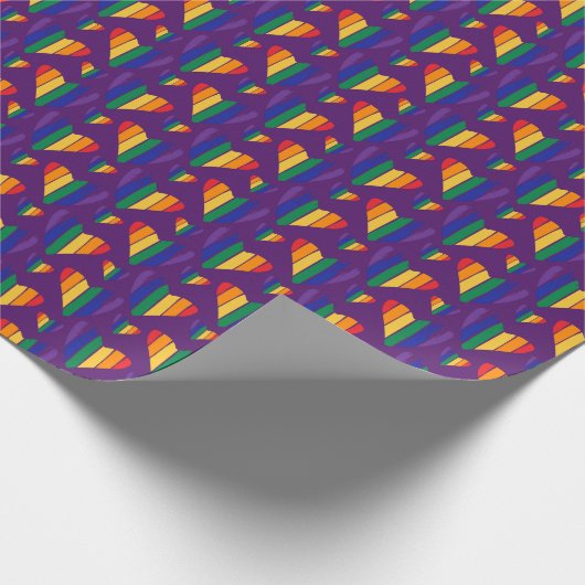 Regenbogenhalbmesser Geschenkpapier (Ecke)