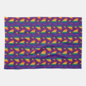 Regenbogenhalbmesser Geschirrtuch (Horizontal)