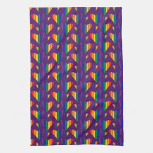 Regenbogenhalbmesser Geschirrtuch