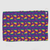 Regenbogenhalbmesser Golfhandtuch (Horizontal)