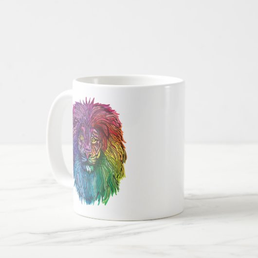 Regenbogenhalbmesser Kaffeetasse (Vorderseite Links)