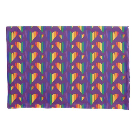 Regenbogenhalbmesser Kissenbezug (Vorderseite-Links)