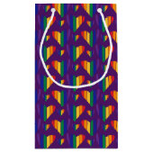 Regenbogenhalbmesser Kleine Geschenktüte (Rückseite)