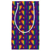 Regenbogenhalbmesser Kleine Geschenktüte (Vorderseite)