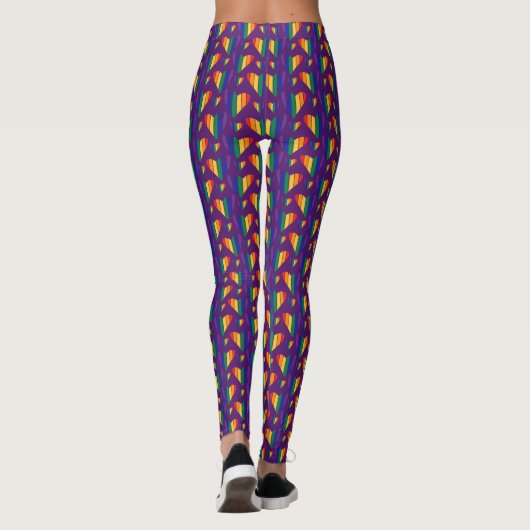 Regenbogenhalbmesser Leggings (Rückseite)