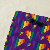 Regenbogenhalbmesser Strandtuch (Beispiel)