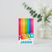 Regenbogenhallo Visitenkarte (Stehend Vorderseite)