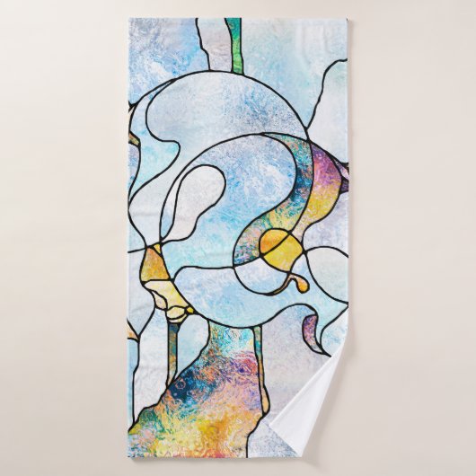 Regenbogenhalterungen. Unity of Stached Glass Seri Badehandtuch (Badehandtuch)