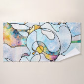 Regenbogenhalterungen. Unity of Stached Glass Seri Badehandtuch (Badehandtuch)