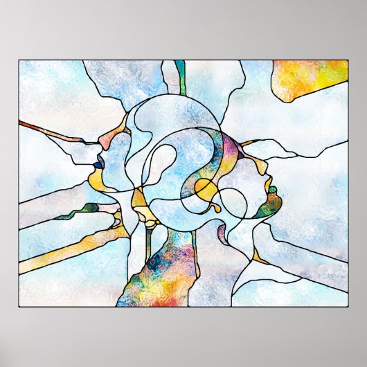 Regenbogenhalterungen. Unity of Stached Glass Seri Poster (Vorne)