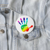 Regenbogenhand Button (Beispiel)
