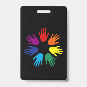 Regenbogenhände Ausweis