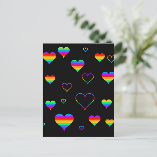 Regenbogenharze Postkarte (Stehend Vorderseite)