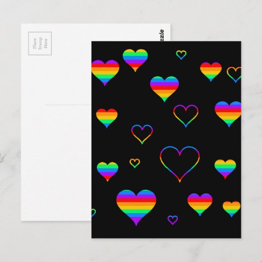 Regenbogenharze Postkarte (Vorne/Hinten)