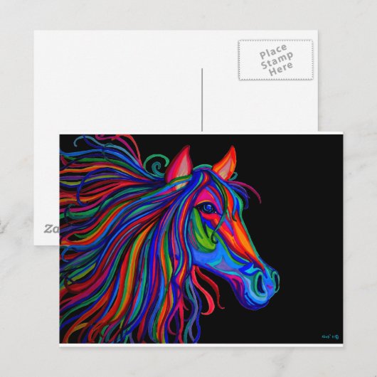 Regenbogenhaube Postkarte (Vorne/Hinten)