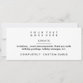 Regenbogenhaut Einladung (Rückseite)