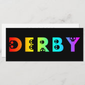 Regenbogenhaut Einladung (Vorne/Hinten)