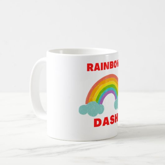 Regenbogenhaut Kaffeetasse (Vorderseite Links)