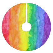 Regenbogenhaut-Rock Polyester Weihnachtsbaumdecke (Vorderseite)