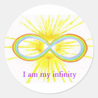 Regenbogenhaut Runder Aufkleber