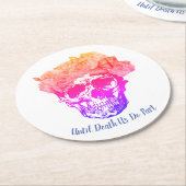 Regenbogenhaut Runder Pappuntersetzer (Angewinkelt)