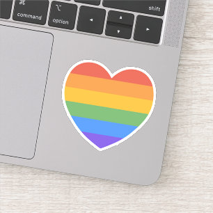 Regenbogenherz Aufkleber