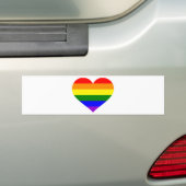 Regenbogenherz Autoaufkleber (Auf Auto)