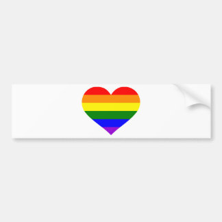 Regenbogenherz Autoaufkleber