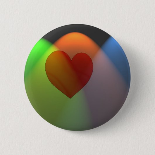 Regenbogenherz Button (Vorderseite)