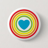 Regenbogenherz Button (Vorderseite)