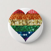 Regenbogenherz Button (Vorderseite)