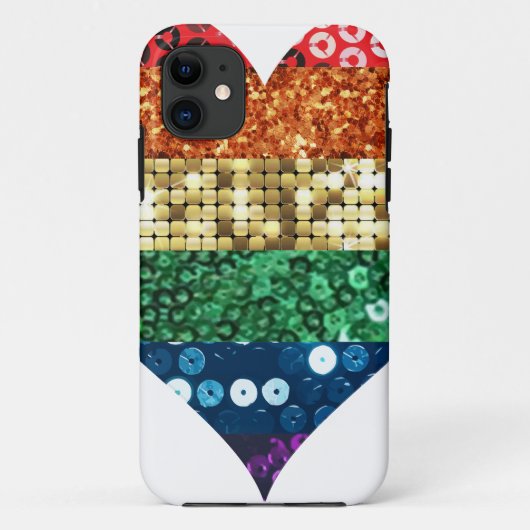 Regenbogenherz Case-Mate iPhone Hülle (Rückseite)