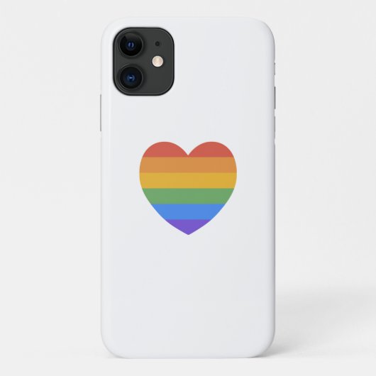 Regenbogenherz Case-Mate iPhone Hülle (Rückseite)