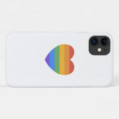 Regenbogenherz Case-Mate iPhone Hülle (Rückseite (Horizontal))