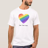 Regenbogenherz der Liebe T-Shirt (Vorderseite)