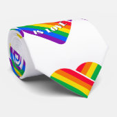 Regenbogenherz des Stolzes Krawatte (Gerollt)