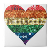 Regenbogenherz Fliese (Vorderseite)