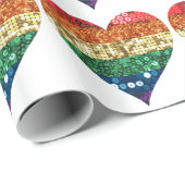 Regenbogenherz Geschenkpapier (Rolleneckpunkt)