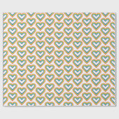 Regenbogenherz geschenkpapier (Flach)