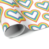 Regenbogenherz geschenkpapier (Rolleneckpunkt)