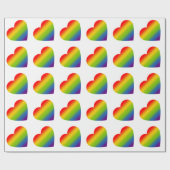 Regenbogenherz Geschenkpapier (Flach)