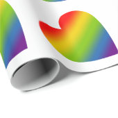 Regenbogenherz Geschenkpapier (Rolleneckpunkt)